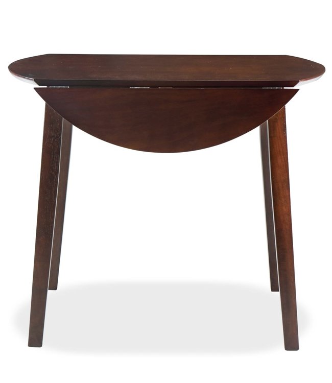 Eettafel inklapbaar rond MDF bruin