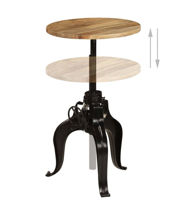 Bartafel 60x(76-110) cm massief mangohout