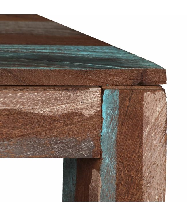 Eettafel vintage stijl 118x60x76 cm massief hout