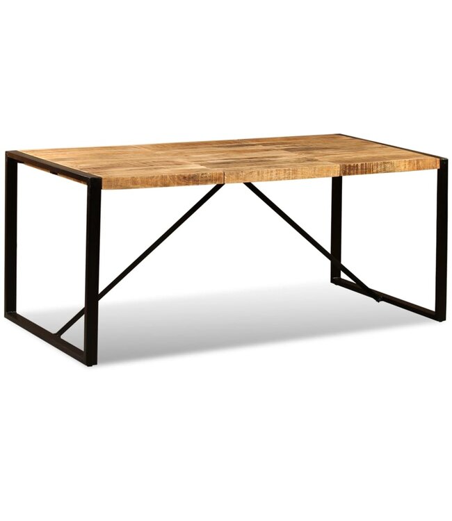 Eettafel 180 cm massief ruw mangohout