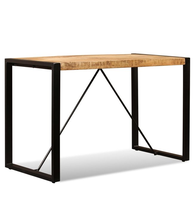 Eettafel 120 cm massief ruw mangohout