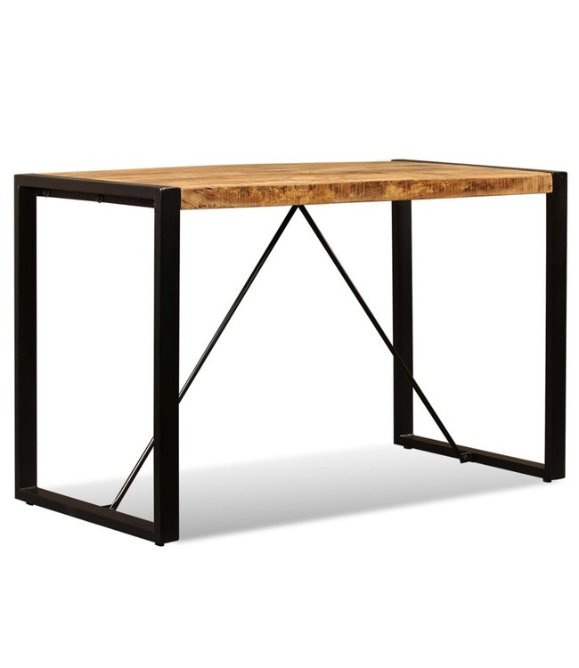 Eettafel 120 cm massief ruw mangohout