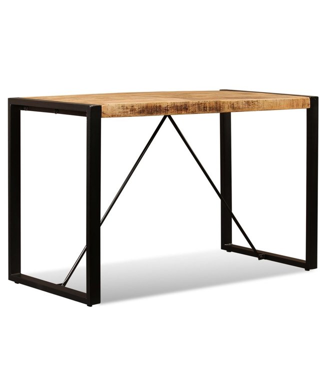 Eettafel 120 cm massief ruw mangohout