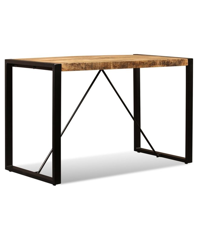 Eettafel 120 cm massief ruw mangohout