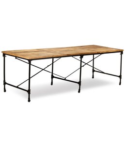 Eettafel 240 cm massief mangohout