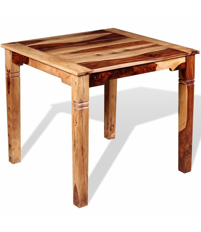 Eettafel 82x80x76 cm massief sheeshamhout