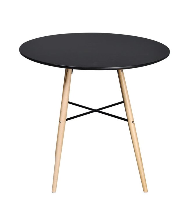 Eettafel rond MDF zwart