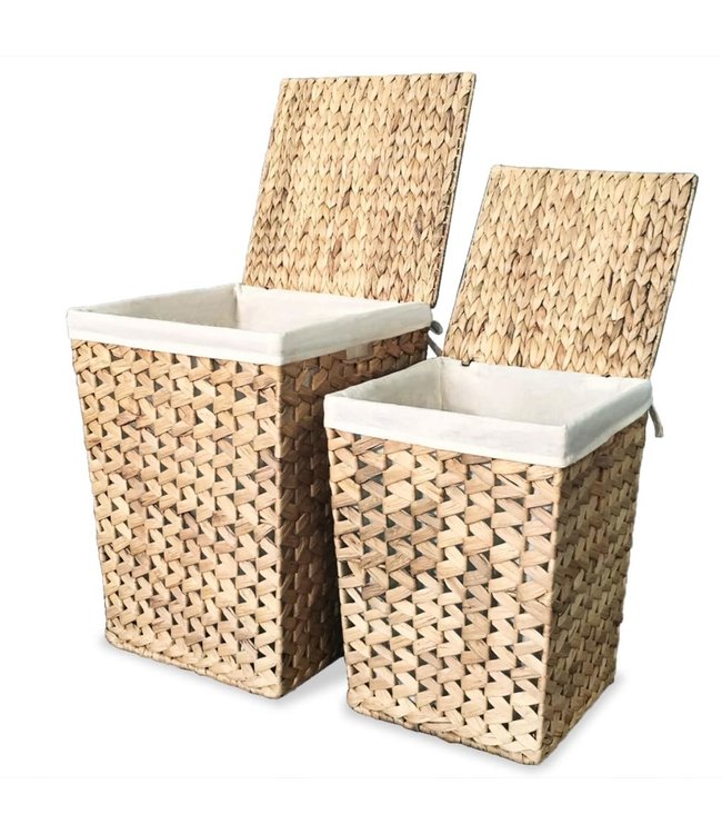 Wasmandenset waterhyacint 2-delig