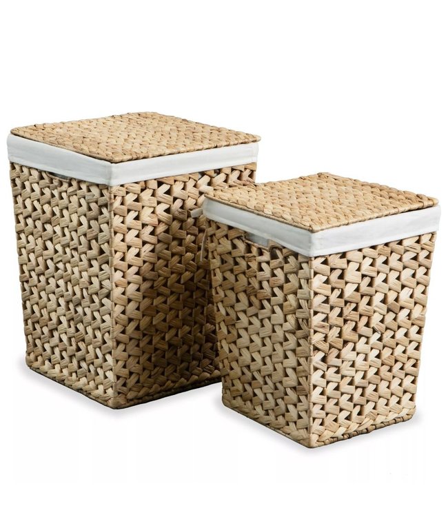 Wasmandenset waterhyacint 2-delig