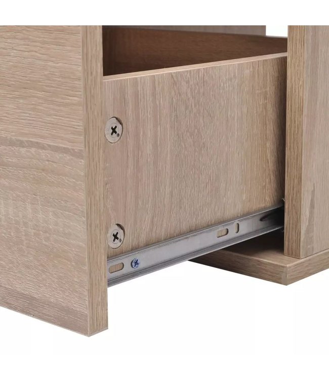 Badkamermeubelset 11-delig met kraan en wasbak beige