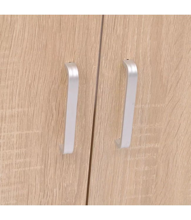 Badkamermeubelset met wasbak beige 9-delig