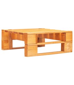 Tuinhocker pallet hout honingbruin