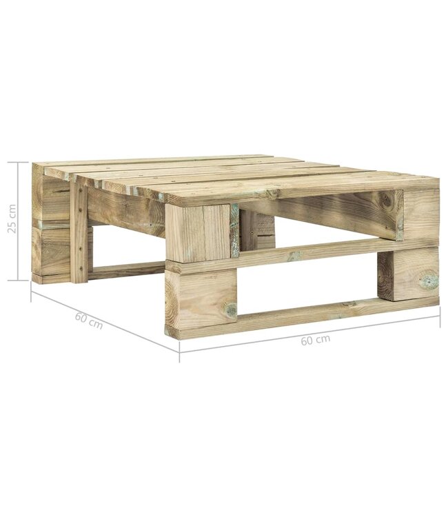 Tuinpoef pallet hout