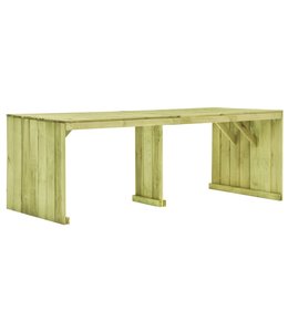 Tuintafel 220x101,5x80 cm geïmpregneerd grenenhout