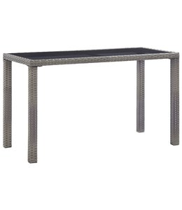 Tuintafel 123x60x74 cm poly rattan antraciet