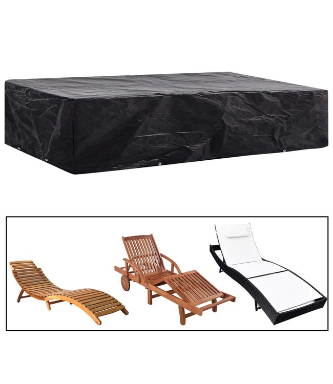 Ligbeddenhoes 2 st 8 oogjes 218x77x55 cm