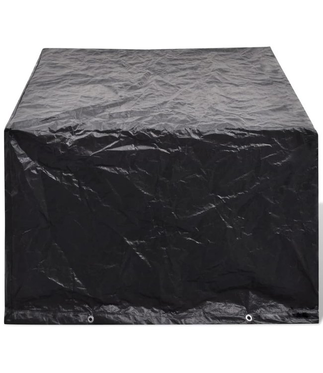 Tuinmeubelhoezen poly rattan 2 st 4-persoons 180x140 cm