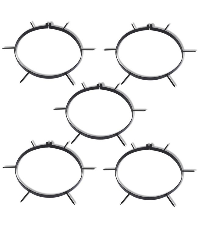 Beluchtingsklem met spikes 30 cm 5 st