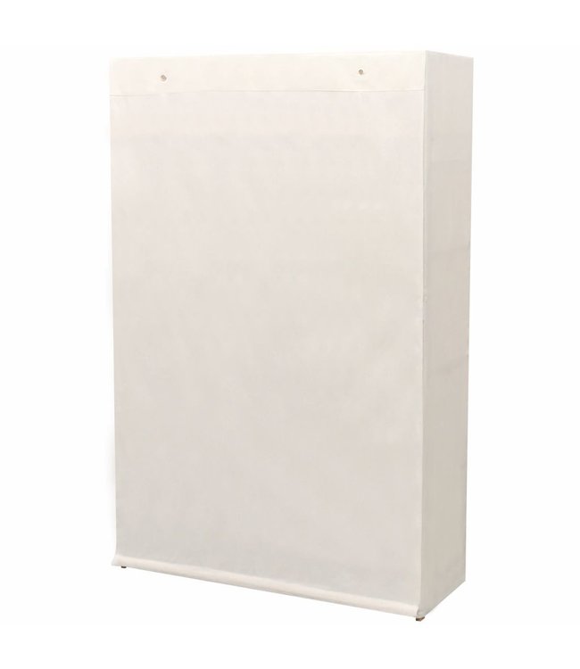 Kledingkast stof en grenenhout 110x40x170 cm