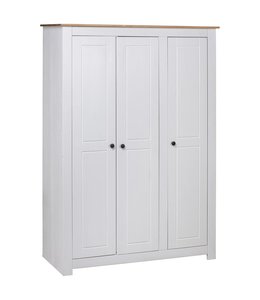 Kledingkast Panama Range 118x50x171,5 cm grenenhout wit