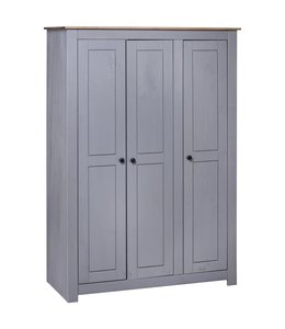 Kledingkast Panama Range 118x50x171,5 cm grenenhout grijs