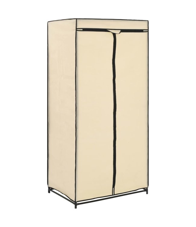 Kledingkast 75x50x160 cm crème