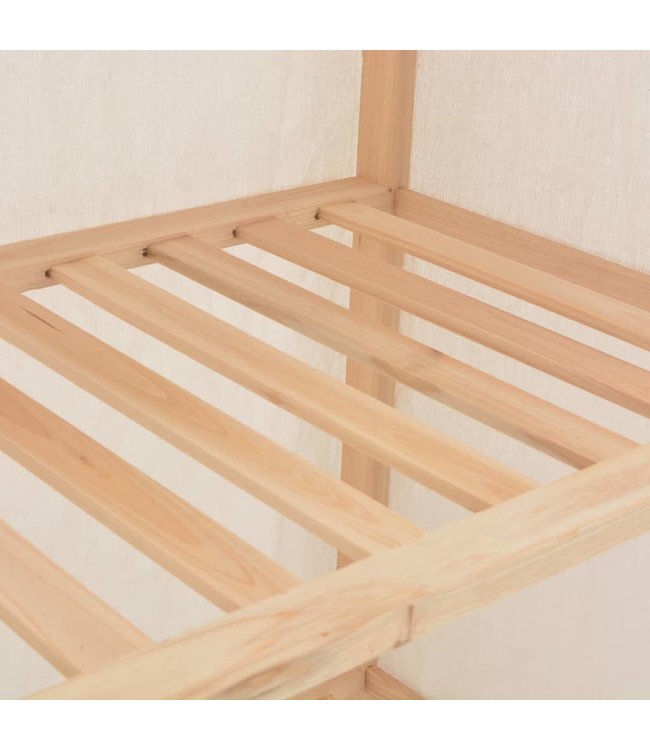 Kledingkast 79x40x170 cm stof wit