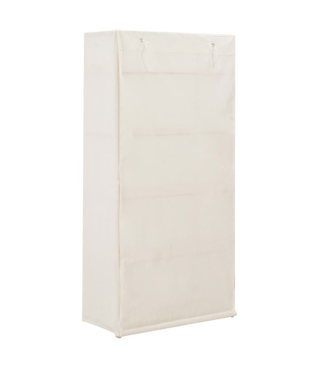 Kledingkast 79x40x170 cm stof wit