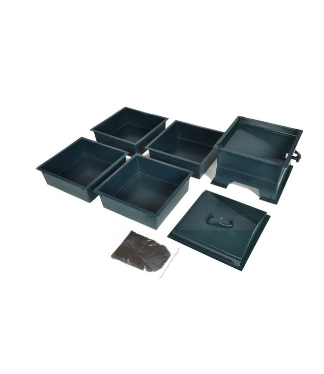 Wormenbak 4-laags 42x42x60 cm