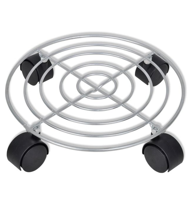 Wielplateau voor plantenbak (set van 6 stuks)