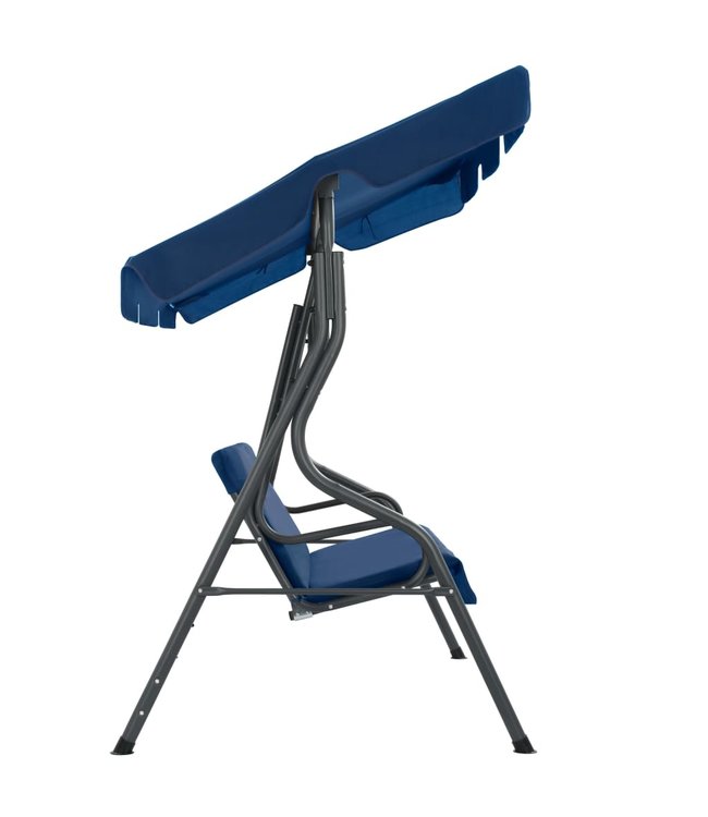 Schommelbank voor buiten 170x110x153 cm stof donkerblauw