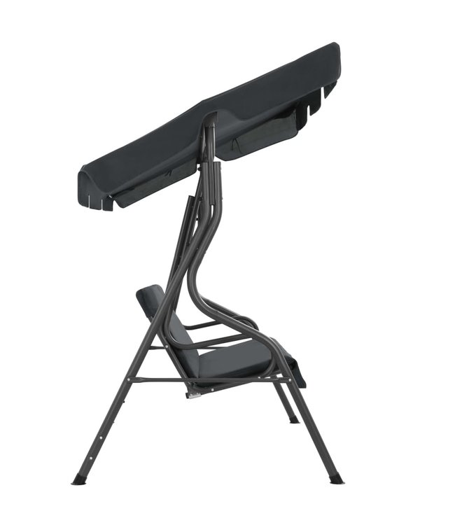 Schommelbank voor buiten 170x110x153 cm antraciet