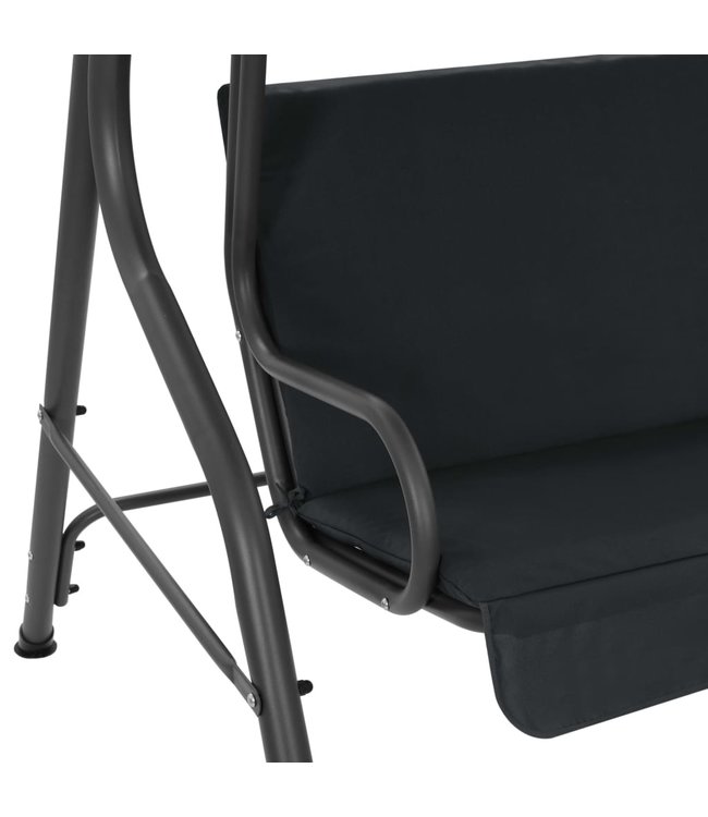Schommelbank voor buiten 170x110x153 cm antraciet
