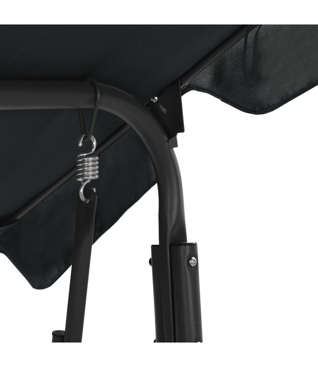 Schommelbank voor buiten 170x110x153 cm antraciet