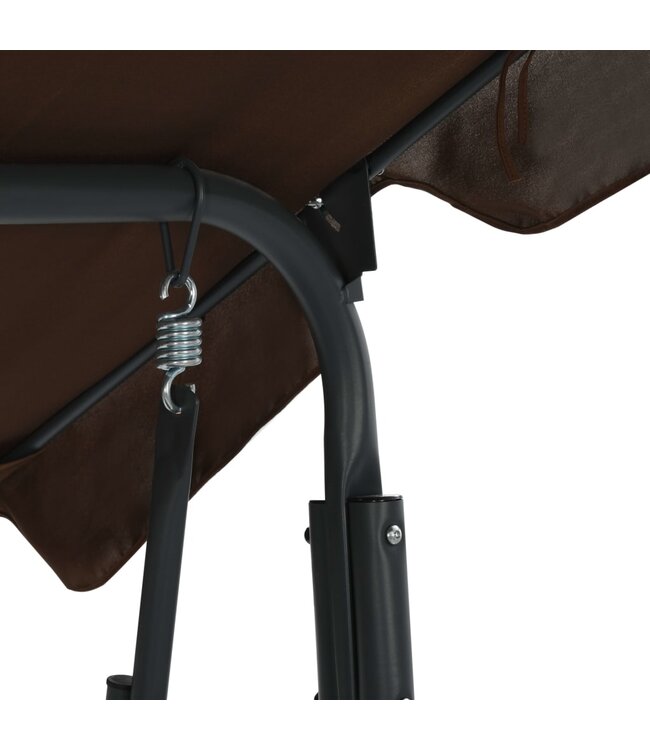 Schommelbank voor buiten 170x110x153 cm koffiekleurig