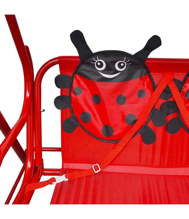 Kinderschommelstoel rood