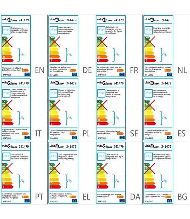 Lamp met kristallen bladeren van acryl voor 4x G9