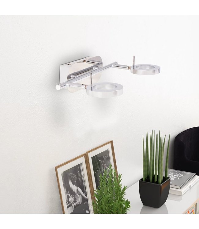 LED-wand/plafondlamp met 2 lampen warm wit