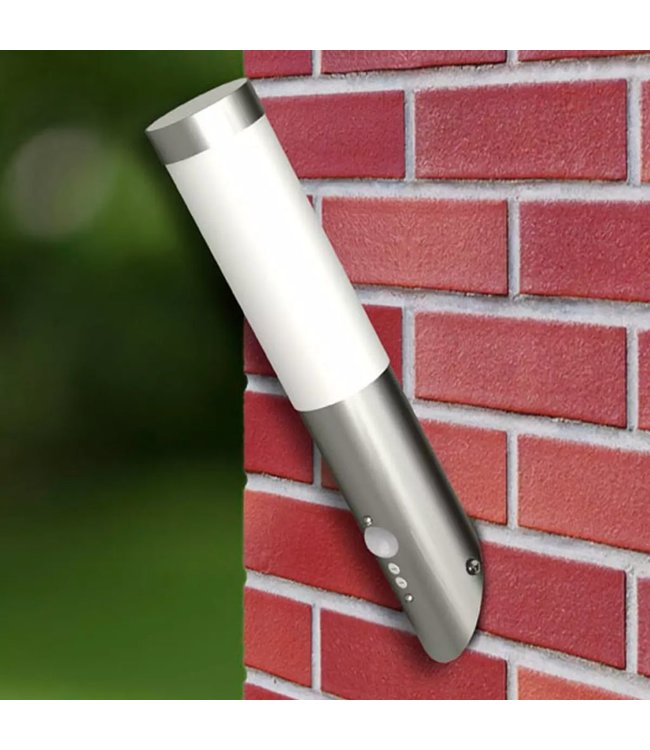 Buitenlamp RVS Enego met sensor (2 stuks)