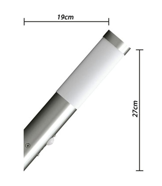 Buitenlamp RVS Enego met sensor (2 stuks)