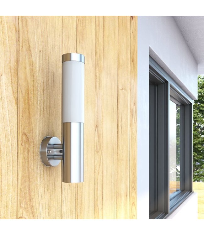 Buitenlamp RVS Savona (2 stuks)