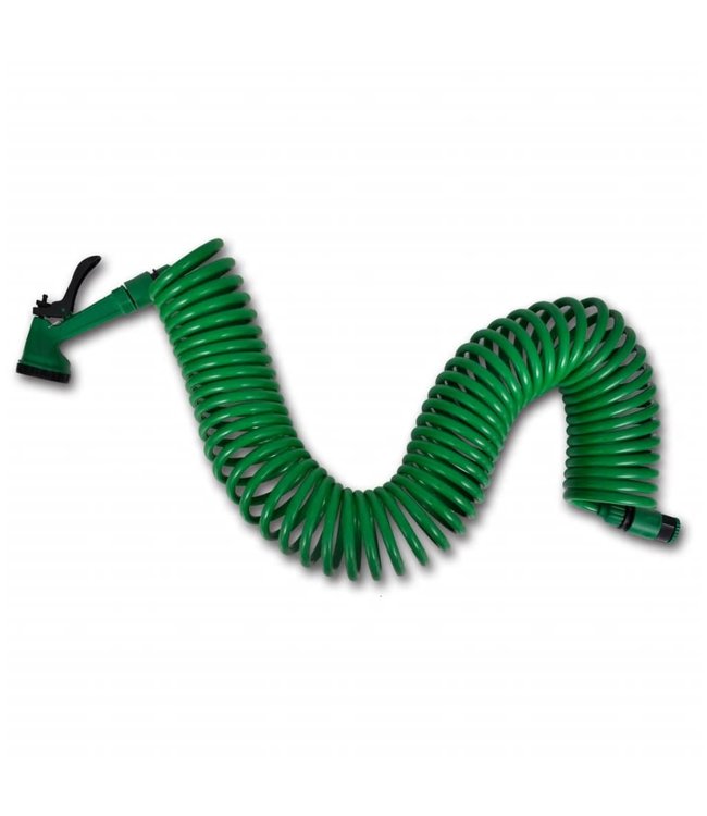 Tuinwaterslang flexibele spiraalslang en spuitkop 15 m