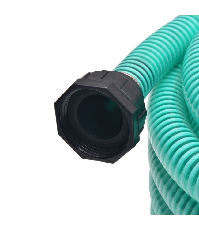 Zuigslang met koppelingen 10 m 22 mm groen
