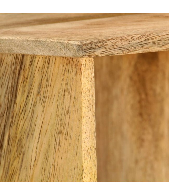 Wandkapstok 70x20x36 cm massief mangohout