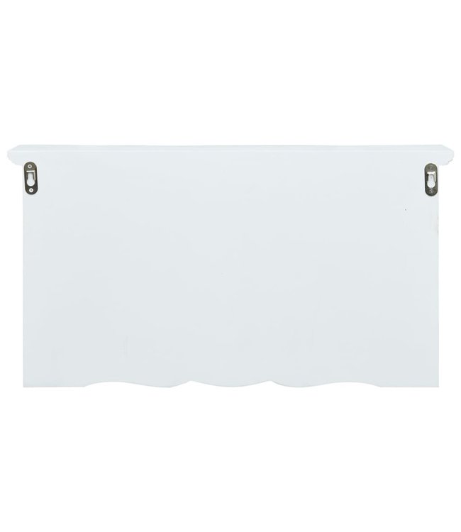 Wandkapstok 56x17x30 cm MDF wit