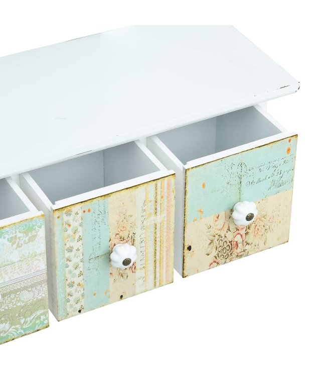 Wandkapstok 56x17x30 cm MDF wit
