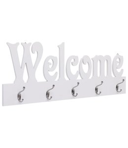 Wandkapstok WELCOME 74x29,5 cm wit
