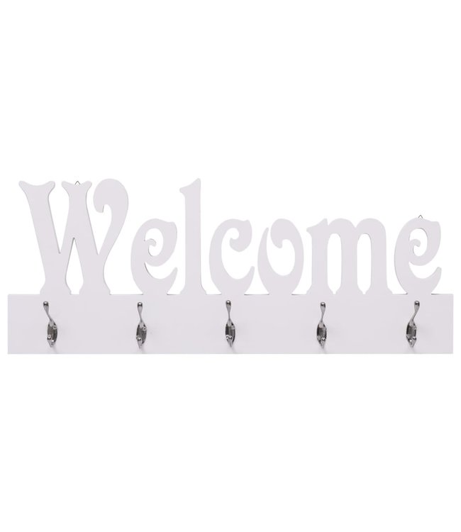 Wandkapstok WELCOME 74x29,5 cm wit