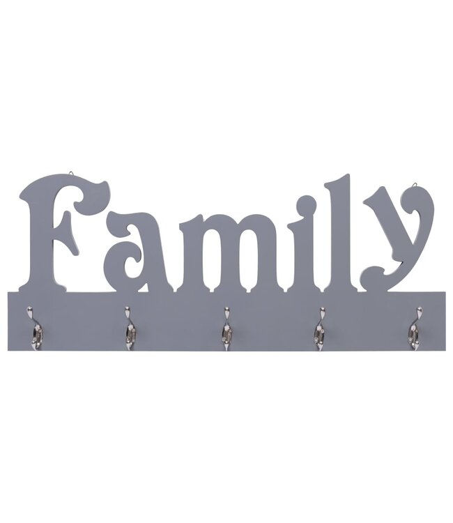 Wandkapstok FAMILY 74x29,5 cm grijs
