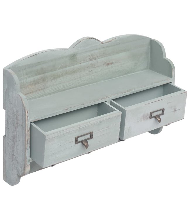 Wandkapstok 50x10x34 cm hout groen